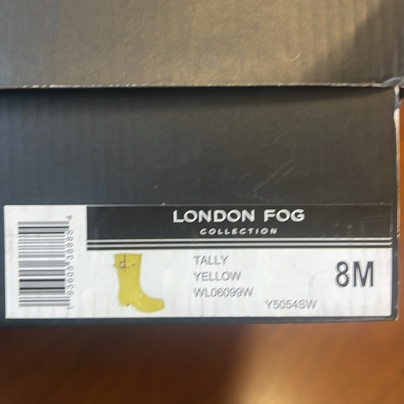 London fog tally, waterproof rain boots yellow 8M - Picture 5 of 5